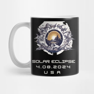 solar eclipse 2024 USA Mug